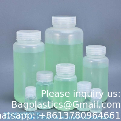 5 ml-1000 ml de laboratoire PP large bouche HDPE Amber Blanc type de stérilisation réactif de récipient bouteille
