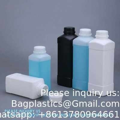 500 ml 100 ml imprimante de logo personnalisé Bouteille en plastique carrée pour emballage de liquide de lait Bouteille pharmaceutique