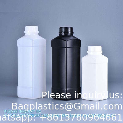 500 ml 100 ml imprimante de logo personnalisé Bouteille en plastique carrée pour emballage de liquide de lait Bouteille pharmaceutique