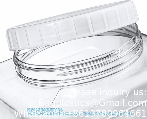 Boîtes en plastique, conteneurs en plastique avec couvercle, boîtes de stockage en plastique pour cuisine, nourriture sèche, collation