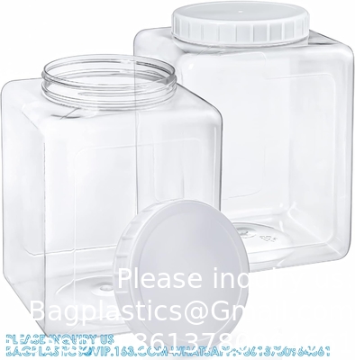 Boîtes en plastique, conteneurs en plastique avec couvercle, boîtes de stockage en plastique pour cuisine, nourriture sèche, collation