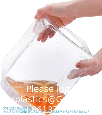 Boîtes en plastique, conteneurs en plastique avec couvercle, boîtes de stockage en plastique pour cuisine, nourriture sèche, collation