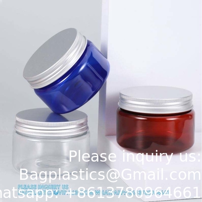 Jars en plastique de 16 onces Jars en plastique claires Jars de maçonnerie Containers de stockage Large bouche avec couvercles Pour la cuisine et le stockage domestique