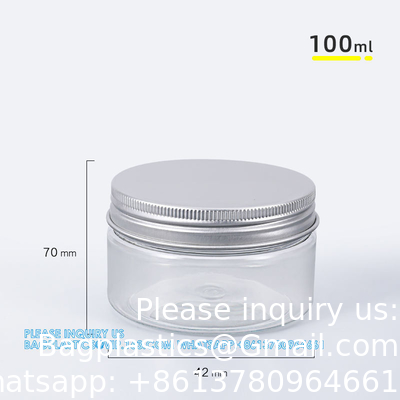 Jars en plastique de 16 onces Jars en plastique claires Jars de maçonnerie Containers de stockage Large bouche avec couvercles Pour la cuisine et le stockage domestique