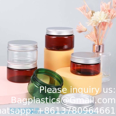 Jars en plastique de 16 onces Jars en plastique claires Jars de maçonnerie Containers de stockage Large bouche avec couvercles Pour la cuisine et le stockage domestique