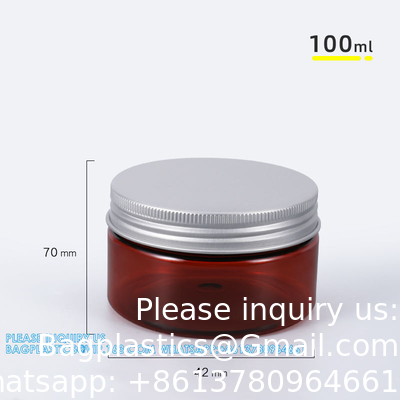 Jars en plastique de 16 onces Jars en plastique claires Jars de maçonnerie Containers de stockage Large bouche avec couvercles Pour la cuisine et le stockage domestique