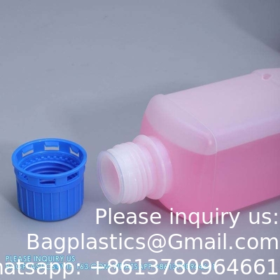 Bouteille en plastique de 100 ml de réactif Bouteilles blanches vides en HDPE avec couvercle intérieur pour le stockage de poudre liquide chimique