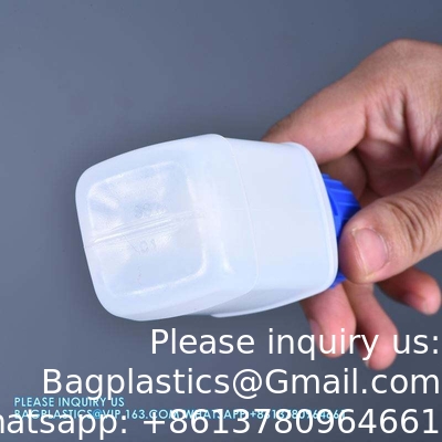 Bouteille en plastique de 100 ml de réactif Bouteilles blanches vides en HDPE avec couvercle intérieur pour le stockage de poudre liquide chimique