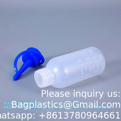 30 ml de bouteille de gouttelette en plastique translucide vide pour les yeux en gros Bouteille de colle en plastique avec pointe