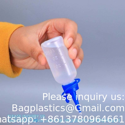 30 ml de bouteille de gouttelette en plastique translucide vide pour les yeux en gros Bouteille de colle en plastique avec pointe