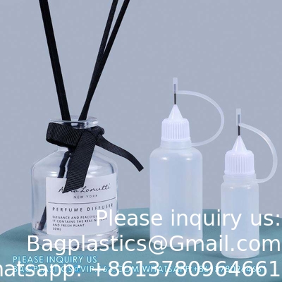 30 ml de bouteille de gouttelette en plastique translucide vide pour les yeux en gros Bouteille de colle en plastique avec pointe