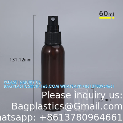 Emballage de liquide médical 50ml 60ml 100ml bouteille en plastique durable avec pompe à pulvérisation pour brouillard anti-inflammatoire