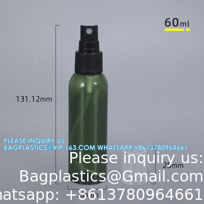 Emballage de liquide médical 50ml 60ml 100ml bouteille en plastique durable avec pompe à pulvérisation pour brouillard anti-inflammatoire