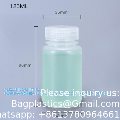 Vente en gros de 5 ml PP Durable Petite Bouteille ronde marron et blanc en plastique de qualité alimentaire