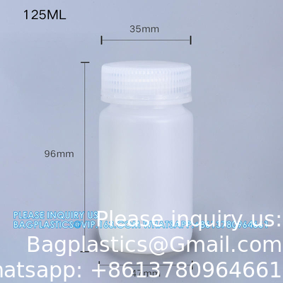 Vente en gros de 5 ml PP Durable Petite Bouteille ronde marron et blanc en plastique de qualité alimentaire