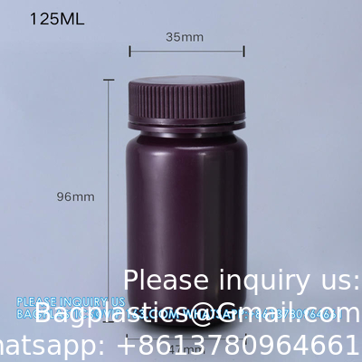 Vente en gros de 5 ml PP Durable Petite Bouteille ronde marron et blanc en plastique de qualité alimentaire