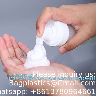 Bouteilles de lavage à la main en gros de 80 ml Cosmétiques clairs Plastique pour animaux de compagnie Pompe en mousse SPRAYER Contenant de savon Conservatoire cosmétique Emballage