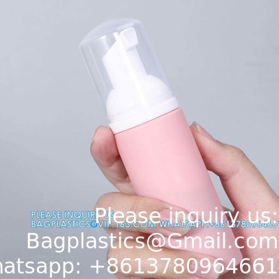 Bouteilles de lavage à la main en gros de 80 ml Cosmétiques clairs Plastique pour animaux de compagnie Pompe en mousse SPRAYER Contenant de savon Conservatoire cosmétique Emballage