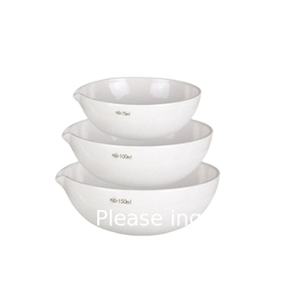 En gros Utilisation de laboratoire Porcelaine vitrée évaporant bassin Vaisseau d'évaporation de porcelaine 100ml 150ml 250ml 500ml