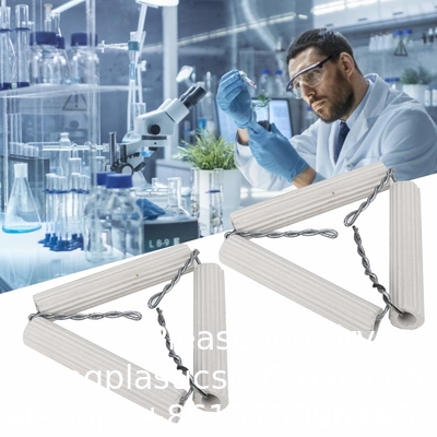 Triangle d'argile de laboratoire de 65 mm, tubes en céramique fil de fer résistant à haute température triangle de crucible pour laboratoire