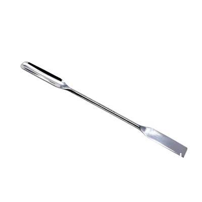 Cuvette de laboratoire en acier inoxydable à demi-coupe arrondi échantillonneur de spatule avec poignée en vinyle (9&quot;)