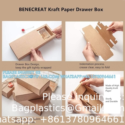 Carton petit carton boîtes d'emballage de cadeaux pour les fêtes, bonbons et bijoux