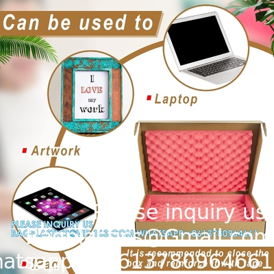 16.7 x 13 x 2,5 pouces boîte d'expédition portable boîte de messagerie sécurisée Kraft boîtes aux lettres pour l'emballage portable en mouvement avec chargeur