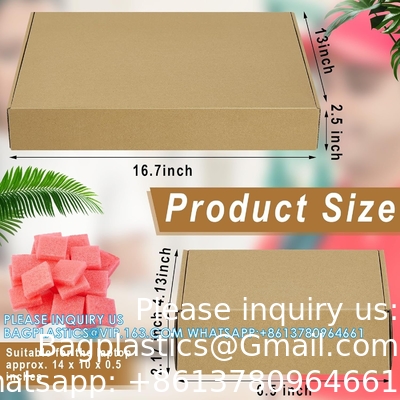 16.7 x 13 x 2,5 pouces boîte d'expédition portable boîte de messagerie sécurisée Kraft boîtes aux lettres pour l'emballage portable en mouvement avec chargeur