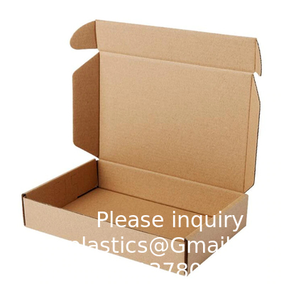 16.7 x 13 x 2,5 pouces boîte d'expédition portable boîte de messagerie sécurisée Kraft boîtes aux lettres pour l'emballage portable en mouvement avec chargeur