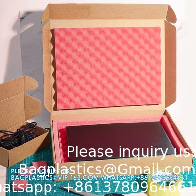 16.7 x 13 x 2,5 pouces boîte d'expédition portable boîte de messagerie sécurisée Kraft boîtes aux lettres pour l'emballage portable en mouvement avec chargeur