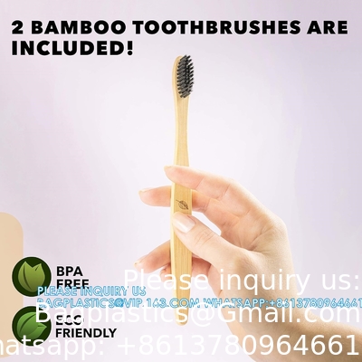 Un ensemble de couverts jetables en bois de bambou 100% naturel, écologique, biodégradable et compostable