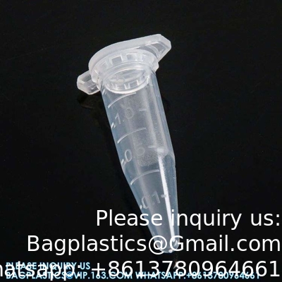 Stérilisé 0,5 ml 2 ml Ronde fond de microcentrifugeuses coniques Tubes de laboratoire de centrifugeuse 1,5 ml