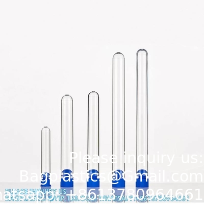 12*100mm Ronde fond tube à essai en plastique Tubes à échantillon avec vis Laboratoire fournisseur de laboratoire Tubes à essai en plastique avec bouchon