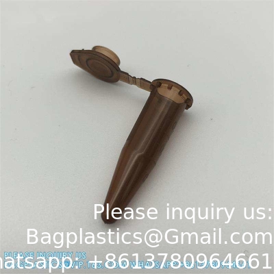 Ambre stérile 1,5 ml Microcentrifugeuse Tube à microcentrifugeuse Tube à centrifugeuse conique Falcon Tubes à centrifugeuse coniques 15 ml, 100 pcs Stérile