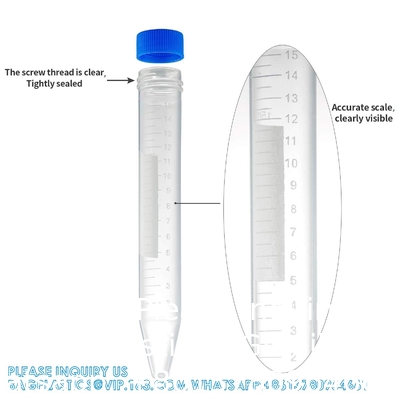 Ambre stérile 1,5 ml Microcentrifugeuse Tube à microcentrifugeuse Tube à centrifugeuse conique Falcon Tubes à centrifugeuse coniques 15 ml, 100 pcs Stérile