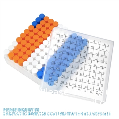 2 ml de petits flacons en plastique avec capuchon à vis Tubes d'échantillonnage Cryotubes, Matériau PP, exempt de DNase, RNase, ADN humain