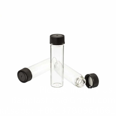 Emballage de 100 flacons en verre avec capuchon à vis phénolique noir (4 ml, transparent) Flacons en verre ambré en forme de gouttière