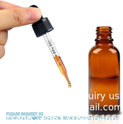 Bouteilles à goutte à goutte 5 PCS Bouteille à goutte à goutte Amber avec entonnoirs et pipettes de transfert, Bouteilles de teinture en verre avec goutte à goutte 10 ml
