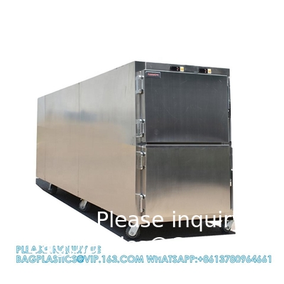 2 chambres morgue réfrigérateur cadavre réfrigérateur congélateur avec un bon prix morgue congélateur fournitures funéraires fabrication