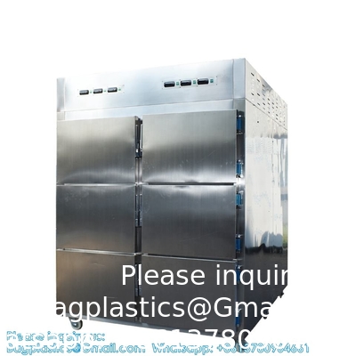 6 chambres réfrigérateur de corps morts morgue congélateur équipement morgue cercueil 6 chambres congélateur de corps morts
