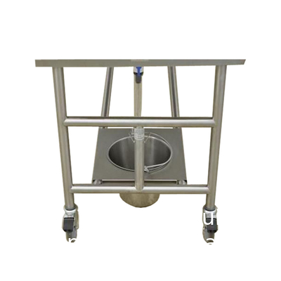 Chariot funéraire en acier inoxydable de haute qualité avec couvercle pour équipement funéraire