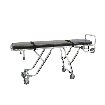 Accessoires de cercueil 304 en acier inoxydable Fabrication de brancards pour les funérailles pliables sur mesure