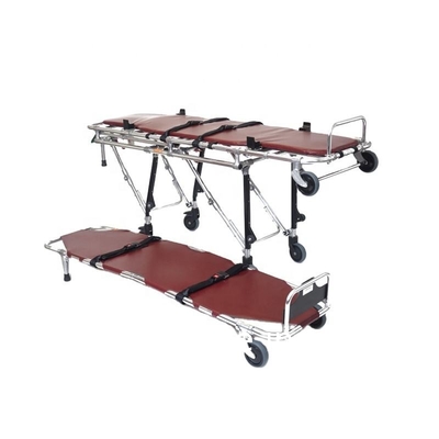 Accessoires de cercueil 304 en acier inoxydable Fabrication de brancards pour les funérailles pliables sur mesure