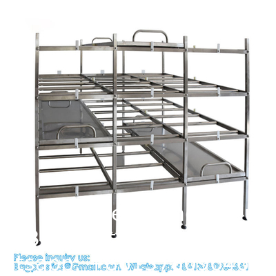 Équipement de morgue en acier inoxydable 304/201 3 12 rangement de cadavres