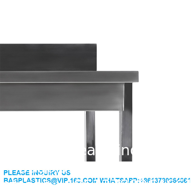 Fabrique de meubles de laboratoire sur mesure Laboratoire d' acier double évier avec deux cabinets de porte