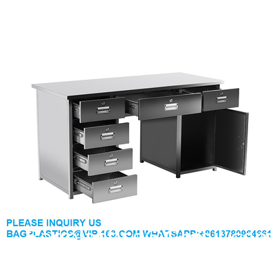 Fabrique de fournitures de meubles de laboratoire Fabrique personnalisée personnalisée bureau en acier inoxydable métallique avec serrure