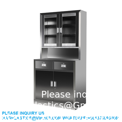 Fabrique de fournitures de meubles de laboratoire Laboratoire sur mesure 6 portes Armoire métallique en acier inoxydable avec tiroirs
