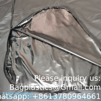 Fabrication personnalisée Fermeture à glissière centrale jetable imperméable à l'eau corps mort sac de colisage croisé