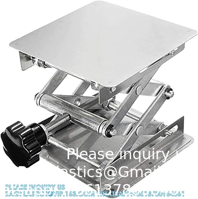 Table de levage en acier inoxydable contrôle manuel de laboratoire utilisation table de levage jack bureau ascenseur ciseaux de laboratoire