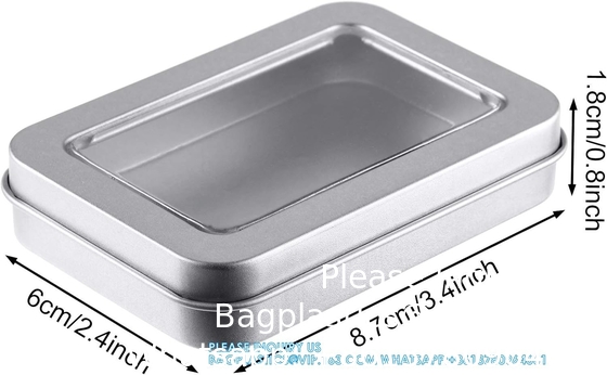 Boîtes en ferraille métallique Boîtes en ferraille métallique avec couvercles Boîtes de stockage claires Boîtes de stockage vides Boîtes d' étui Boîtes rectangulaires